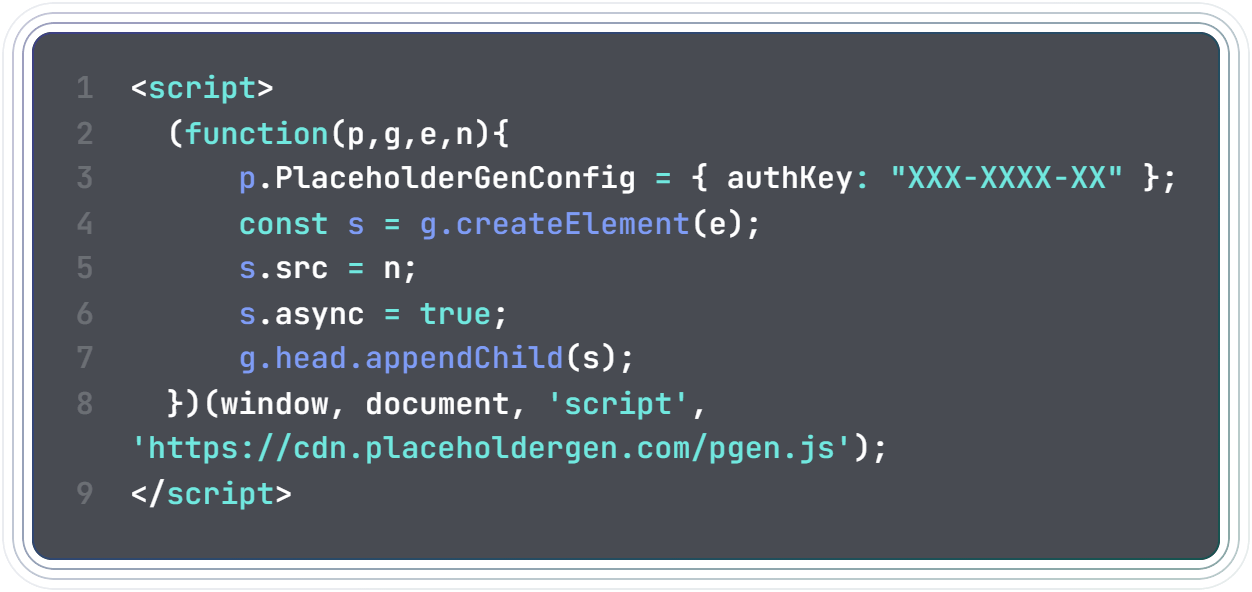 PlaceholderGen script